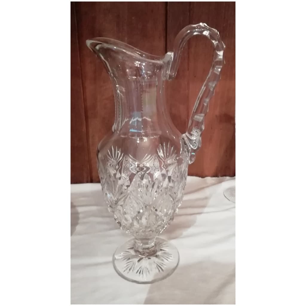 SERVICE DE VERRES 50 pièces EN CRISTAL SAINT LOUIS MODÈLE FLORENCE y compris son aiguière et sa carafe 7