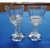 COUPES À CHAMPAGNE ET VERRES en cristal fort DANS LE GOÛT DE GEORGES CHEVALIER 10