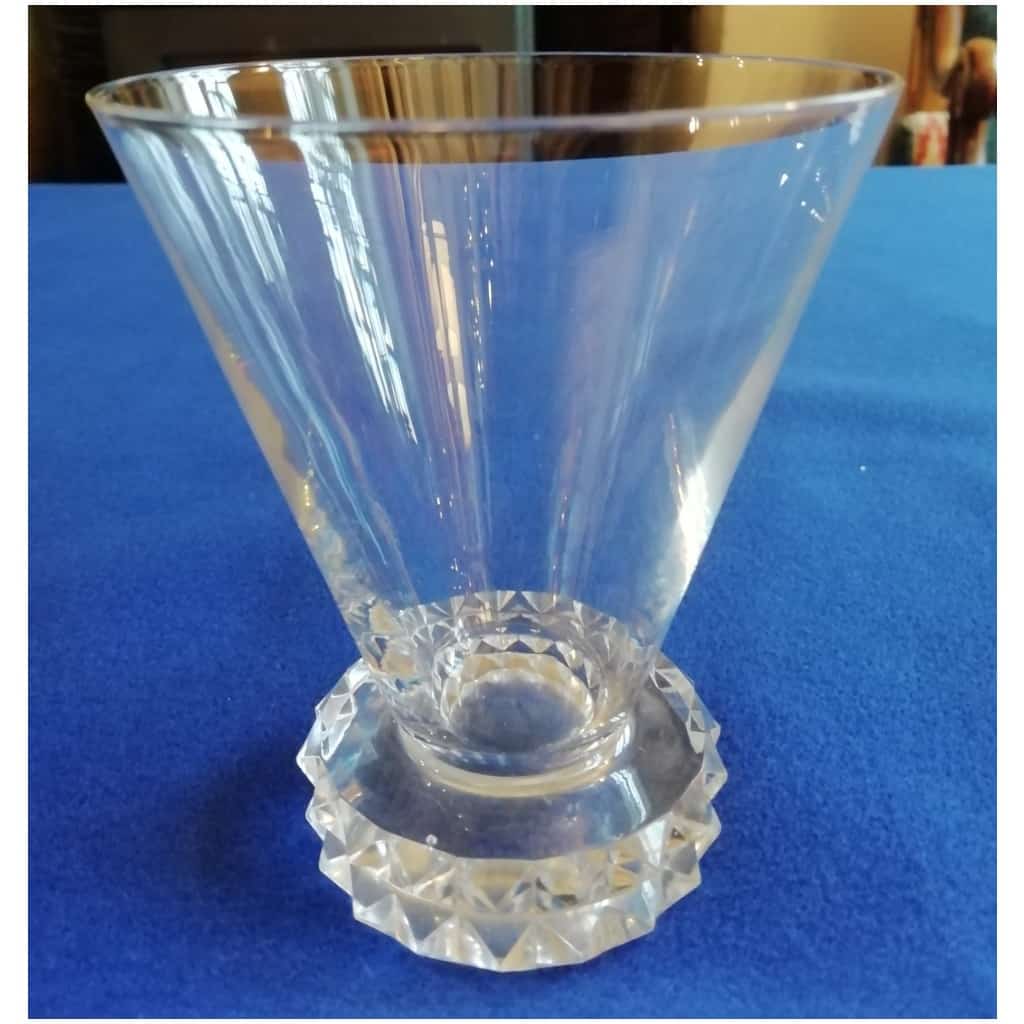 CHAMPAGNE CUPS AND WATER GLASSES saint louis diamond model 6