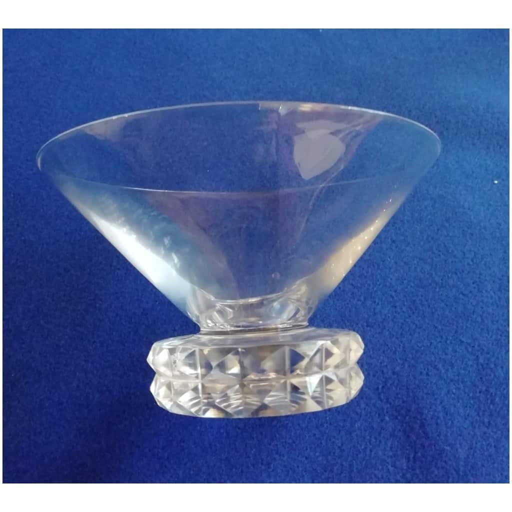 CRYSTAL WATER GLASSES AND CHAMPAGNE CUPS Saint louis diamond model 4