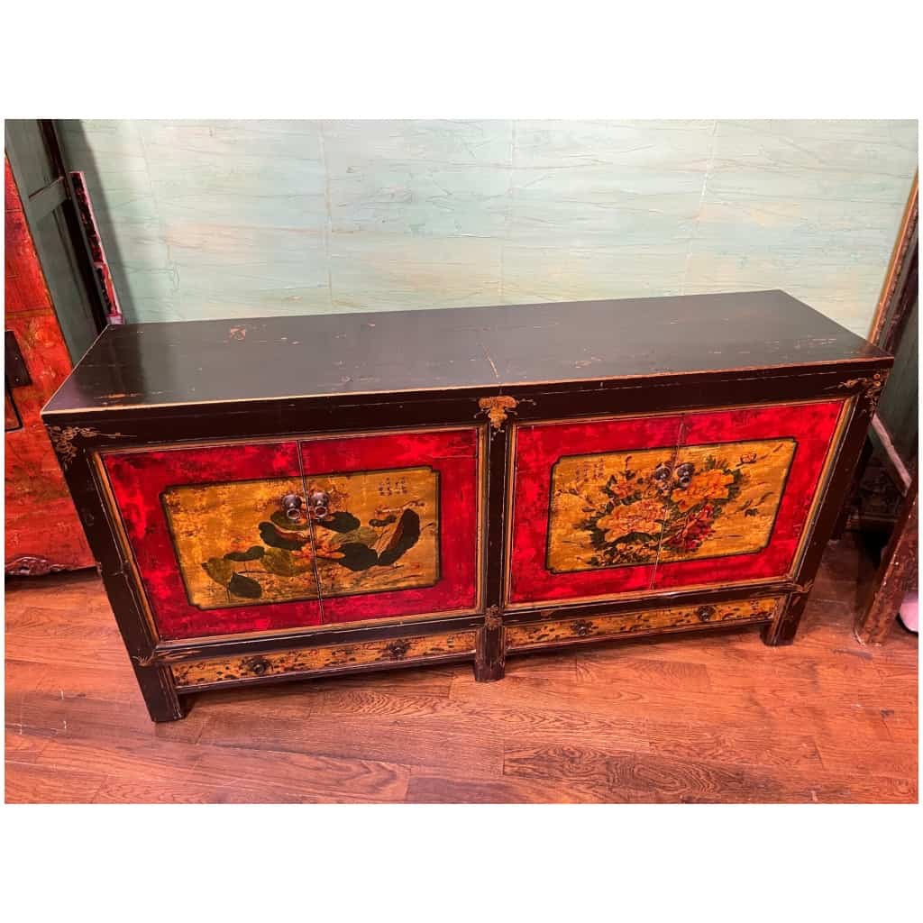 ANCIENT MONGOLIAN BUFFET 4 DOORS + 2 DRAWERS 4