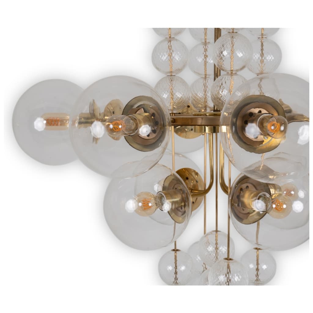 Jaroslav Bejvl for Kamenický Šenov, Pendant Lamp, 1960s 4