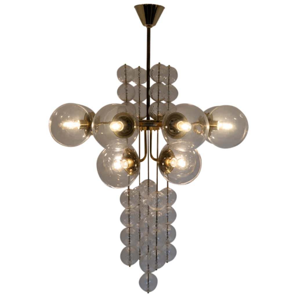 Jaroslav Bejvl for Kamenický Šenov, Pendant Lamp, 1960s 5