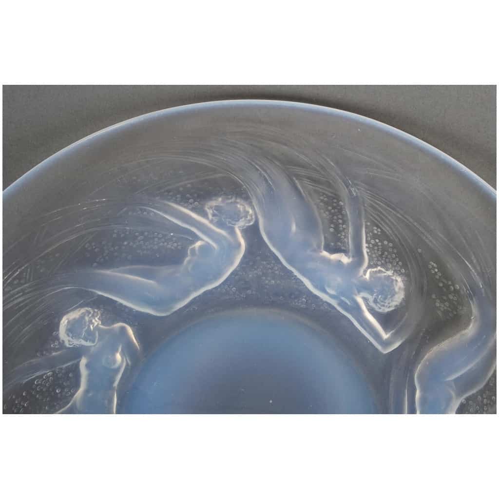 1921 René Lalique – Assiette Plat & Coupe Ondines Verre Opalescent 5