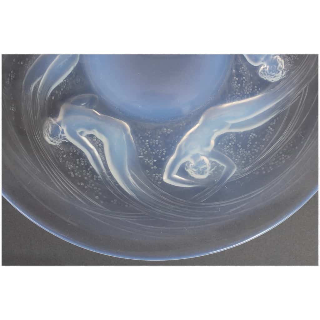 1921 René Lalique – Assiette Plat & Coupe Ondines Verre Opalescent 6