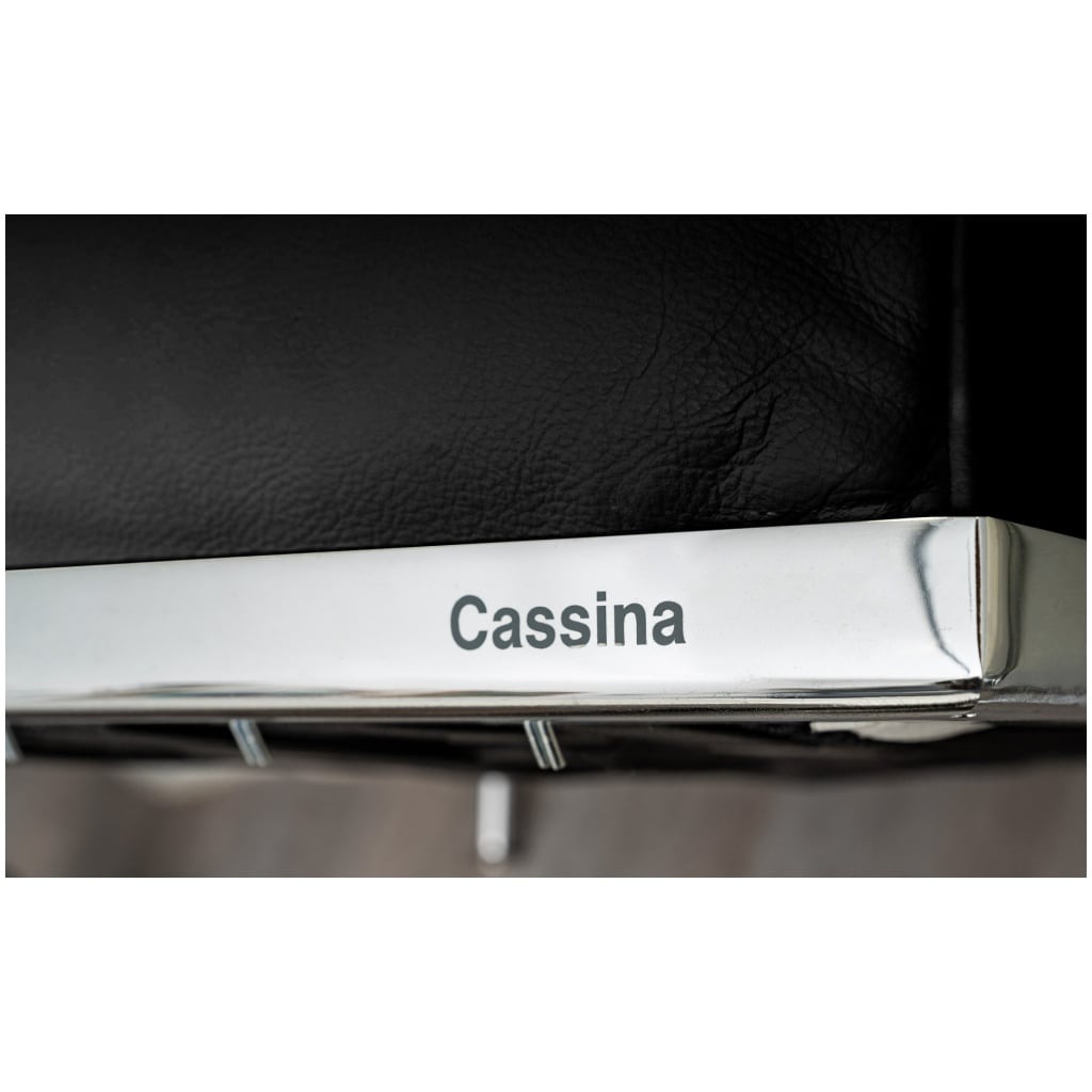 Le Corbusier & Cassina – LC2 Sofa Black Leather 6