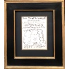 Picasso Pablo Autoportrait Dessin Feutre Signé Dédicacé à Miss Nombril daté 5.8.66 Certificat 9