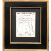 Picasso Pablo Autoportrait Dessin Feutre Signé Dédicacé à Miss Nombril daté 5.8.66 Certificat 13