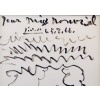 Picasso Pablo Autoportrait Dessin Feutre Signé Dédicacé à Miss Nombril daté 5.8.66 Certificat 11