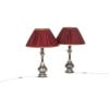 Paires de lampes en métal et bronze argenté. Circa 1880 9
