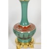 Paire de lampes en porcelaine de Paris et bronze doré. Circa 1850. 12
