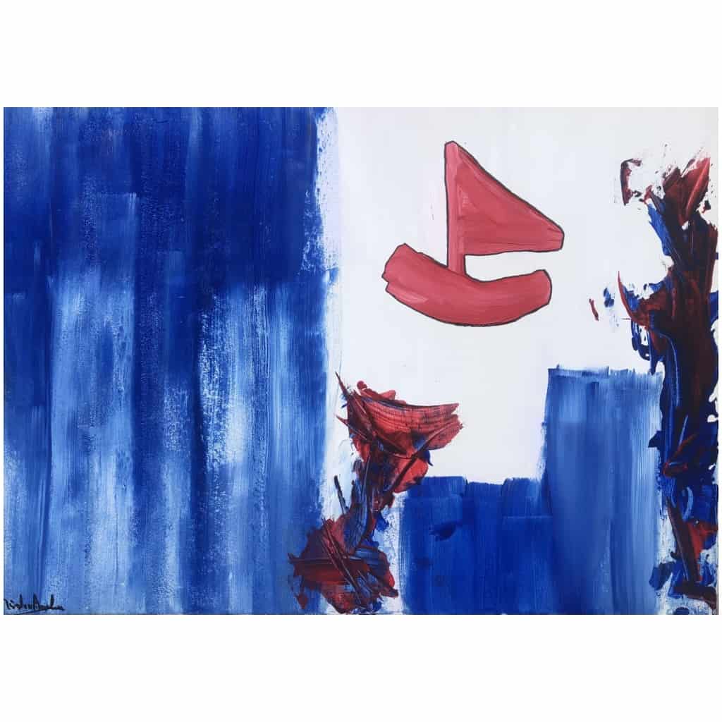 RAVELINE Miroslav Abstract Composition The Drunk Boat Oil On Canvas Signed 5