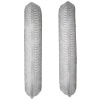Paire de longues appliques en verre de Murano blanc en forme de plume, longues appliques murales 16