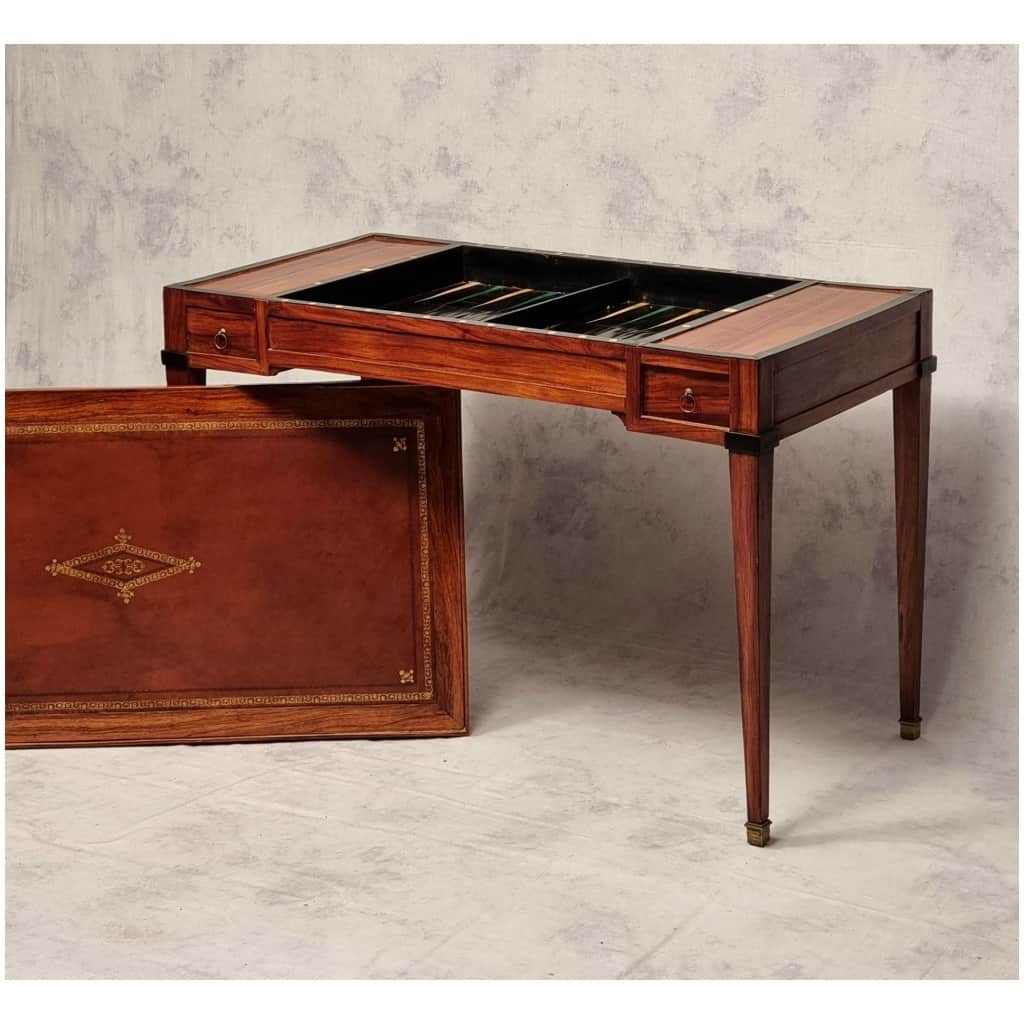Directoire Period Games Table – Rosewood & Ebony – 18th 3