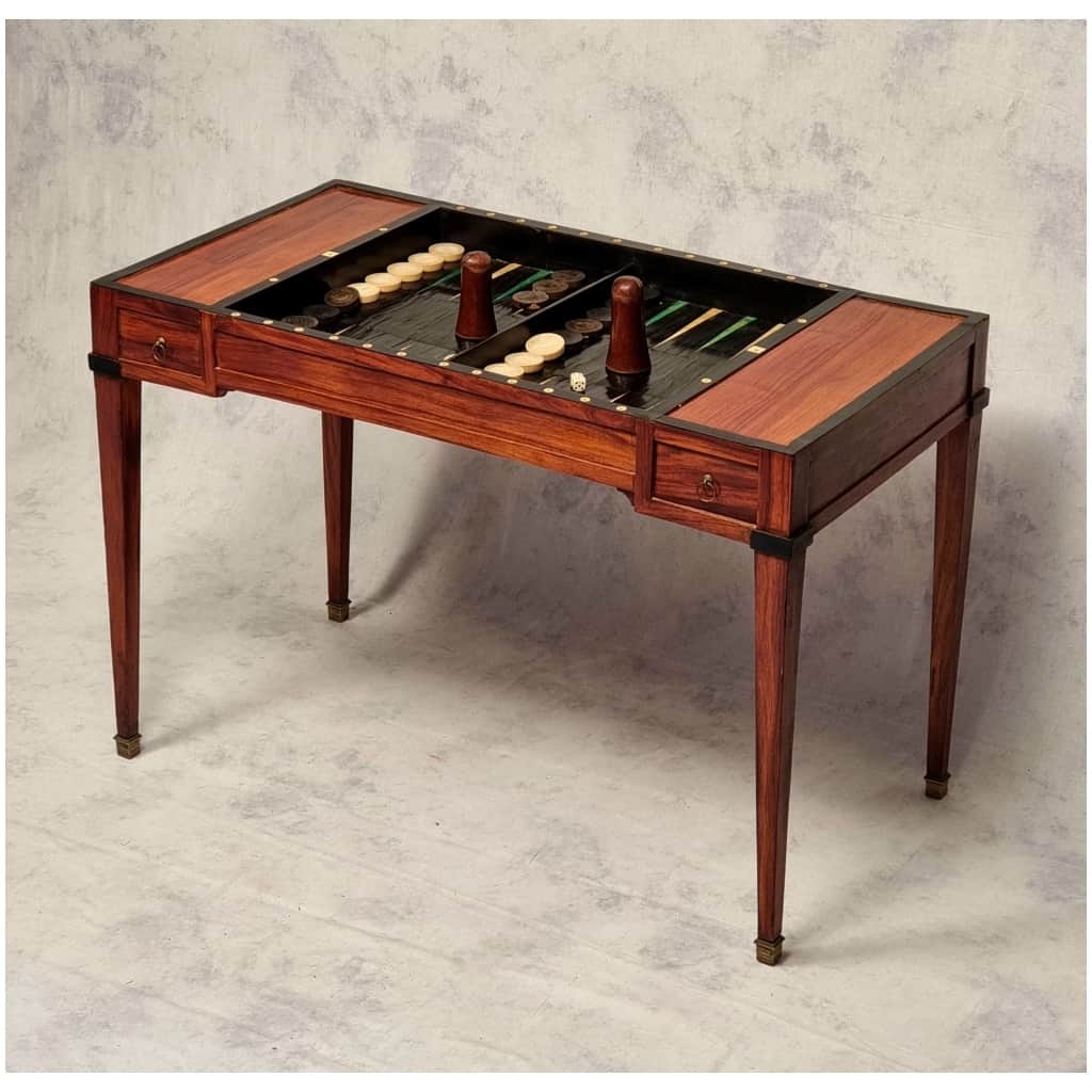 Directoire Period Games Table – Rosewood & Ebony – 18th 6