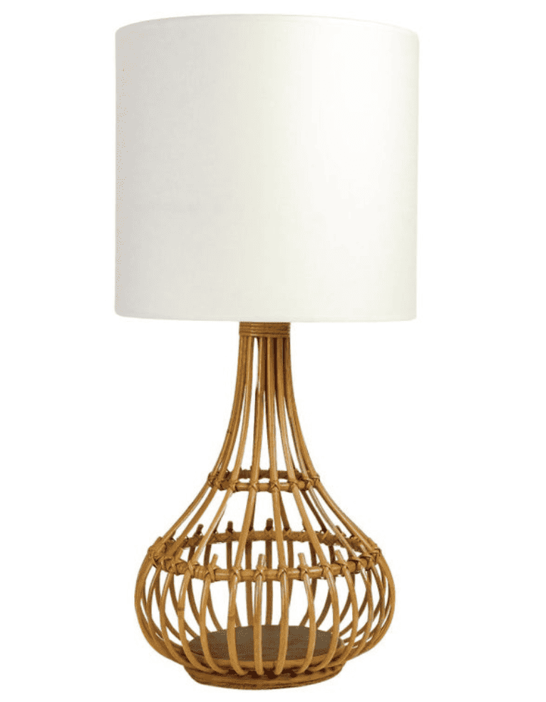 1950 Rattan lamp by Louis Sognot