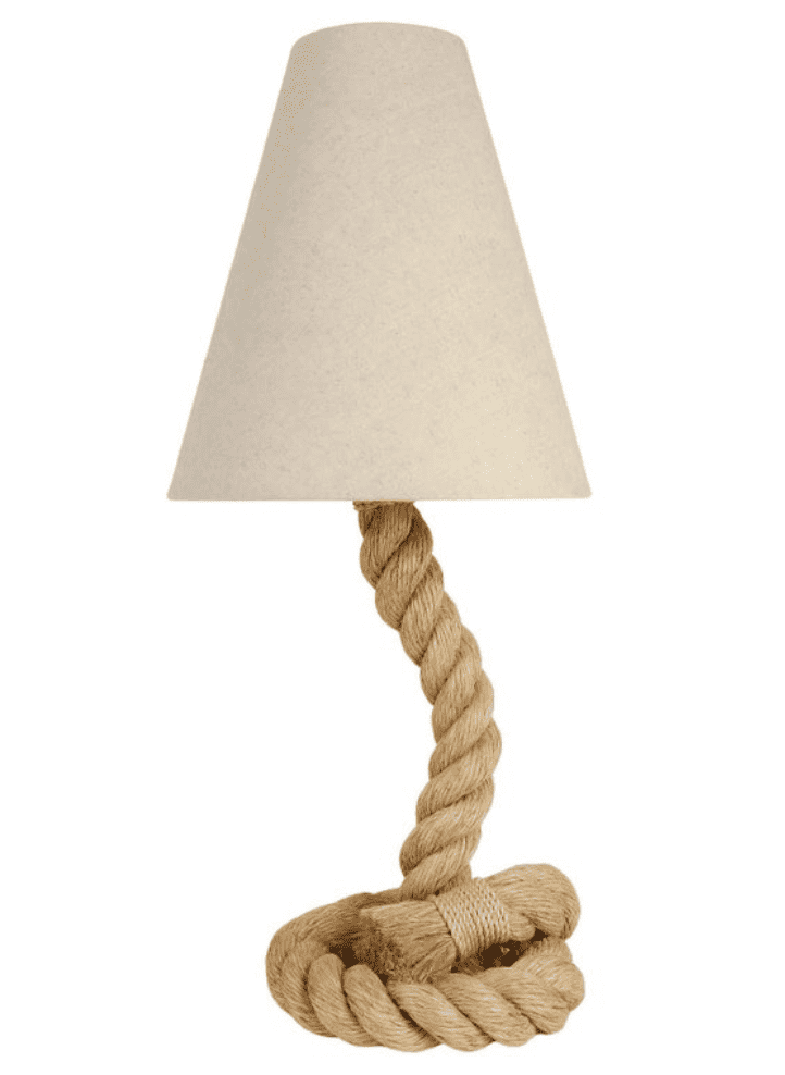 1950 Large rope lamp by Audoux et Minet