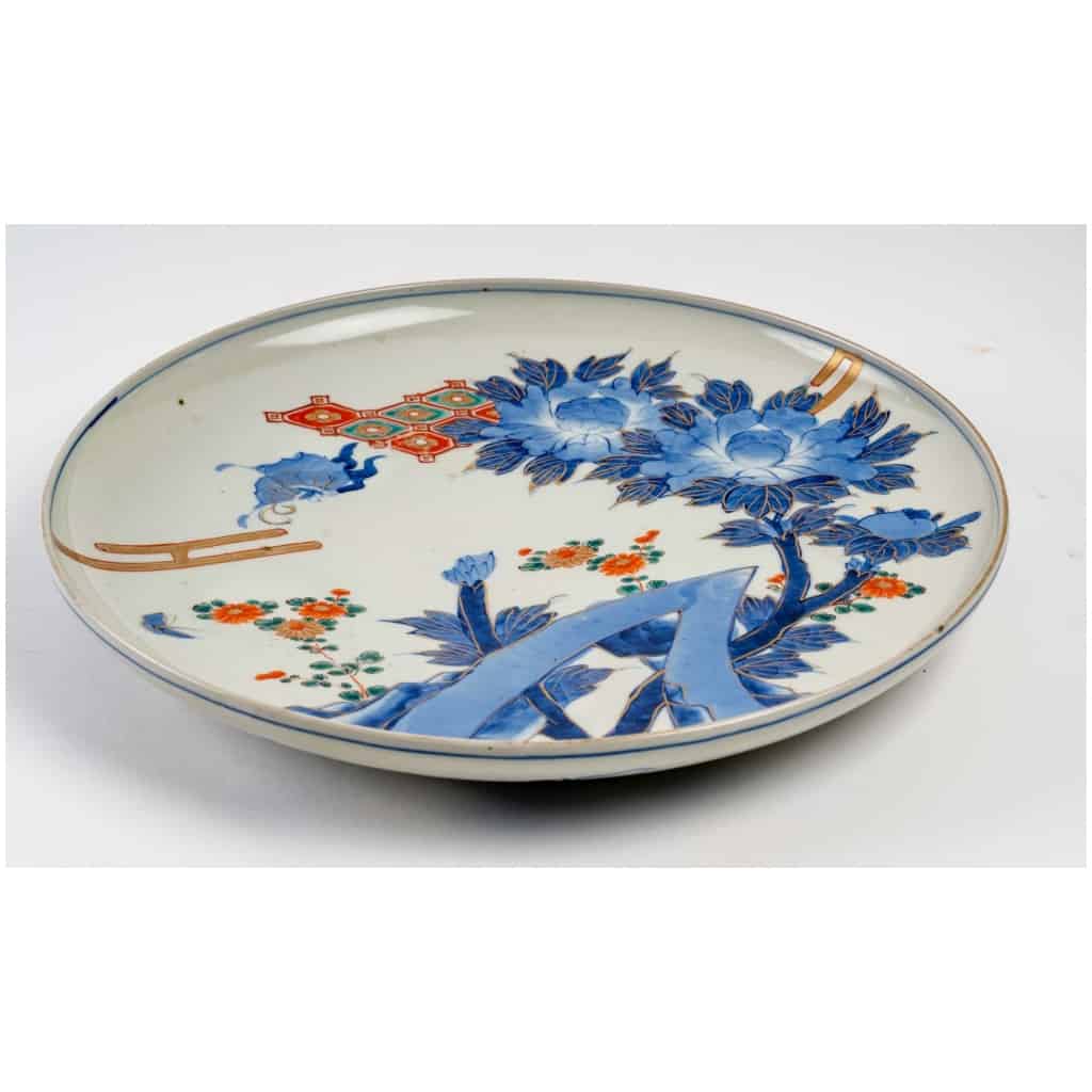 Grand plat japonais en porcelaine 6