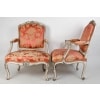 Paire De Fauteuils à La Reine Louis XV. XVIIIème siècle. 12