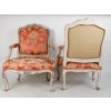 Paire De Fauteuils à La Reine Louis XV. XVIIIème siècle. 13
