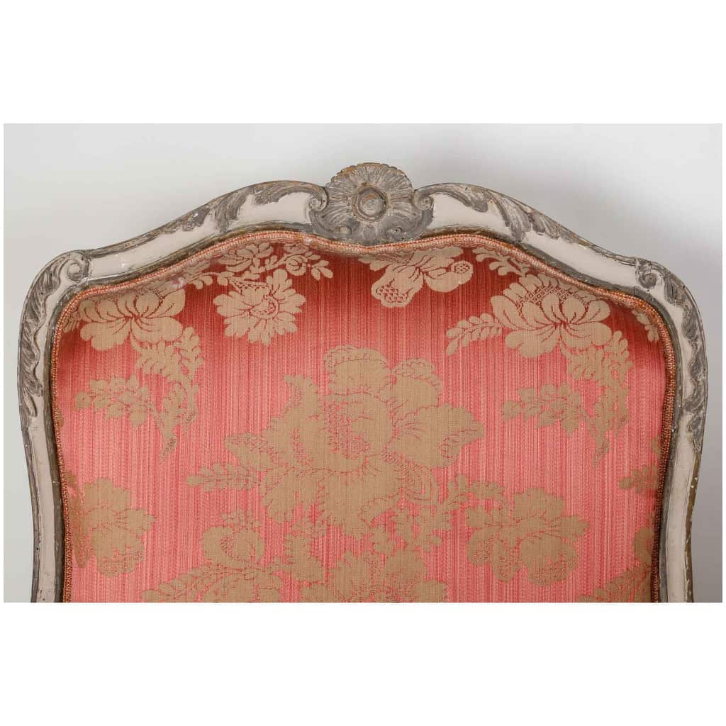 Paire De Fauteuils à La Reine Louis XV. XVIIIème siècle. 8