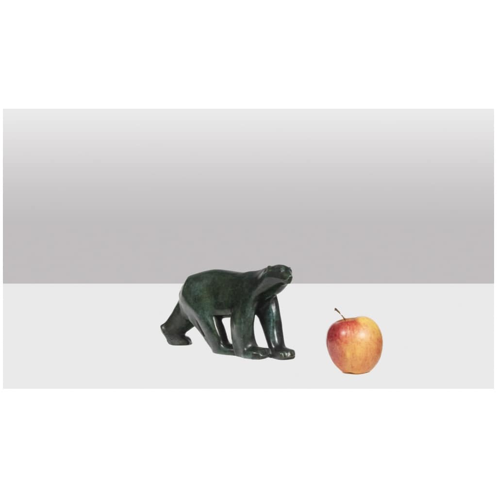François Pompon. « Ours blanc », bronze, tirage de 2006. 10