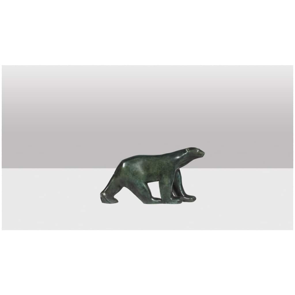 François Pompon. « Ours blanc », bronze, tirage de 2006. 6