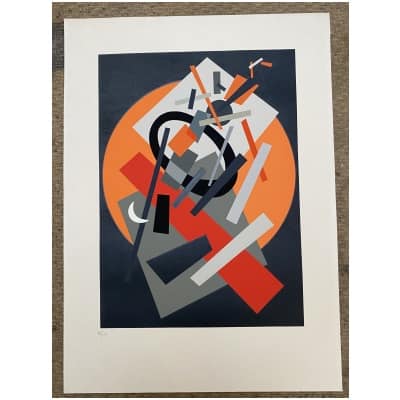 Suprematism Silkscreen by Nadia Leger