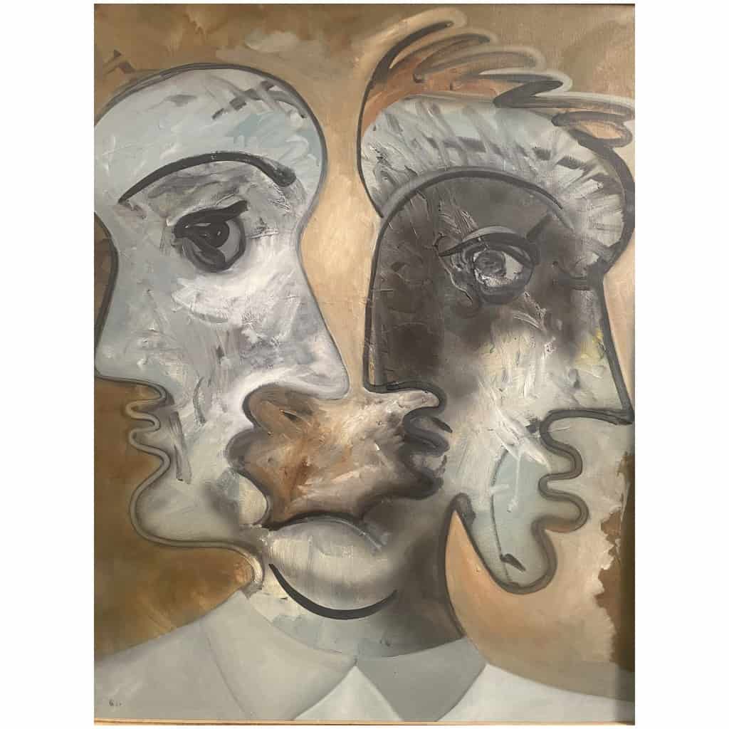 Alain Rothstein Double face oil on canvas framed 7