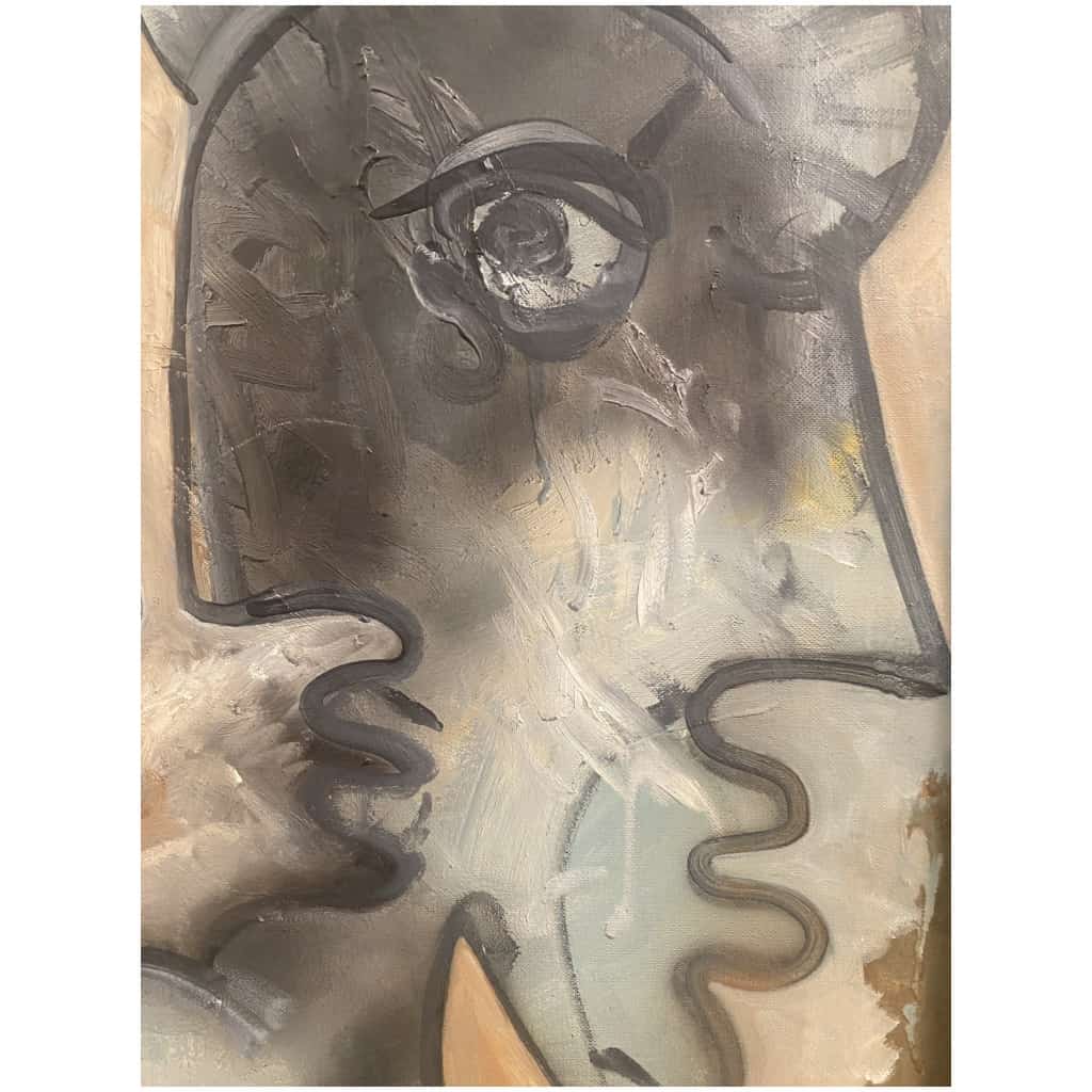 Alain Rothstein Double face oil on canvas framed 6