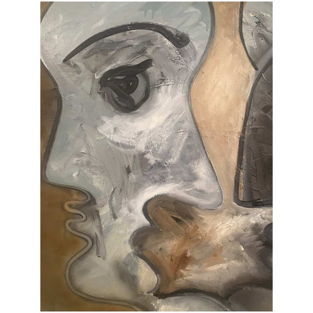 Alain Rothstein Double face oil on canvas framed 5