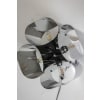 Lampe « quadrilobe » en métal poli. Années 1970. 12
