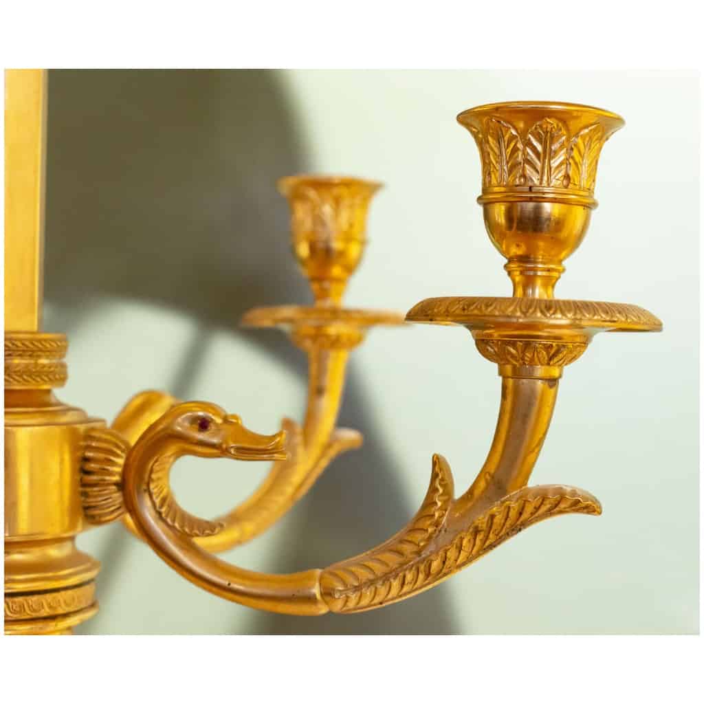 Grandes Paire De Lampes Bouillottes En Bronze De Style Louis XVI. 8