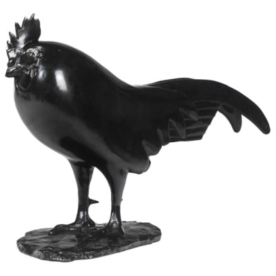 François Pompon. “Sleeping rooster”, bronze, 2006 print.