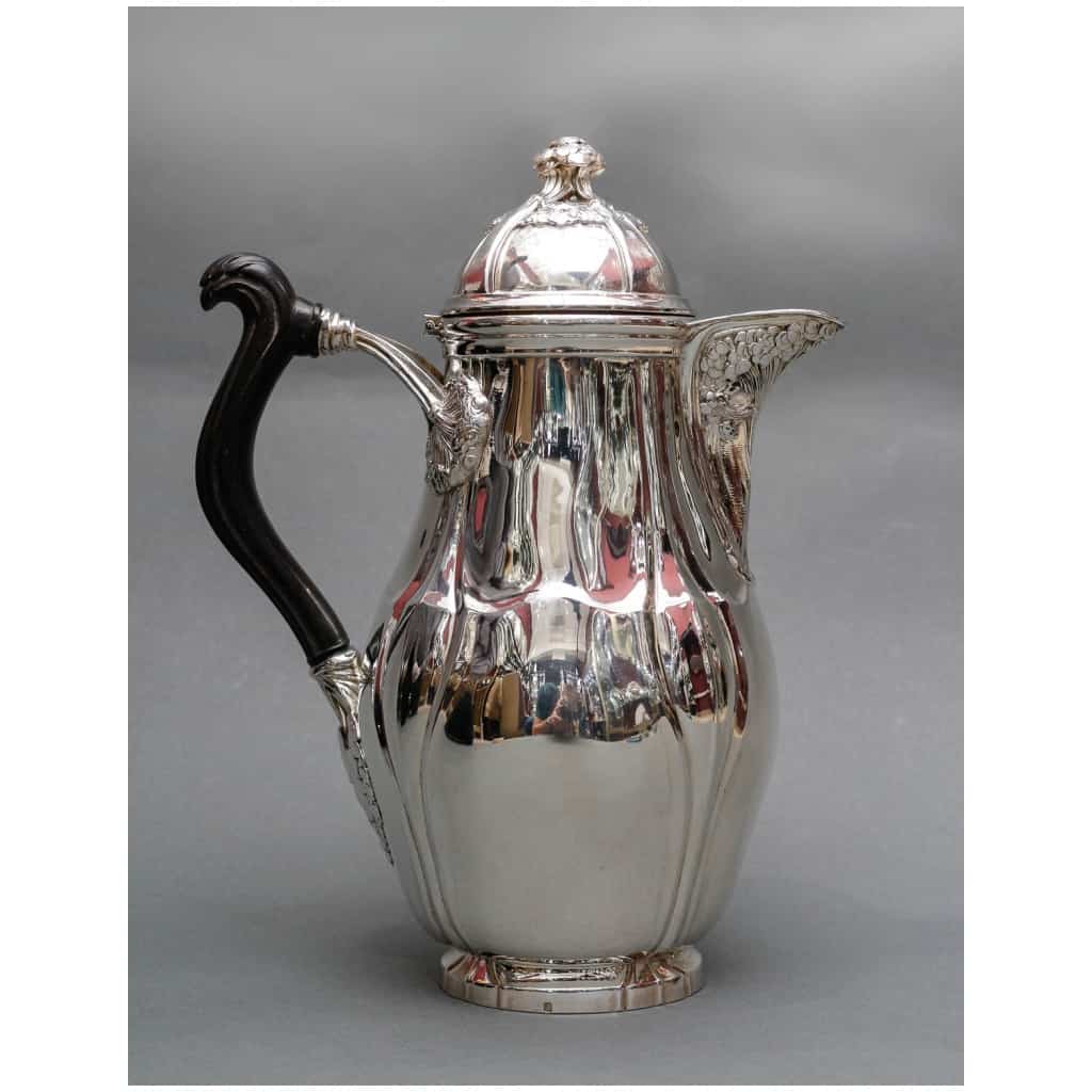 LELIÈVRE (EUGÈNE-ALFRED) – TIFFANY STERLING SILVER COFFEE POT CIRCA 1880 ART NOUVEAU 3