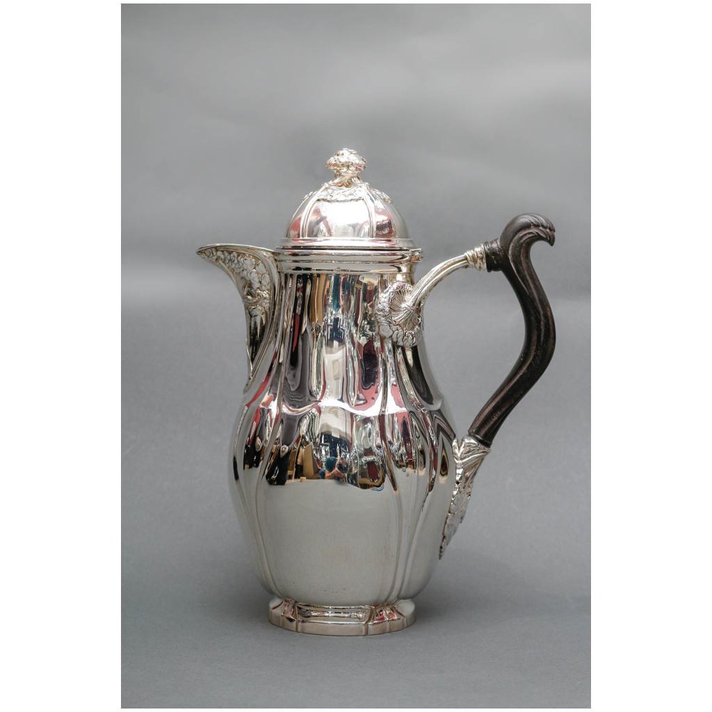 LELIÈVRE (EUGÈNE-ALFRED) – CAFETIÈRE EN ARGENT MASSIF TIFFANY CIRCA 1880 ART NOUVEAU 6