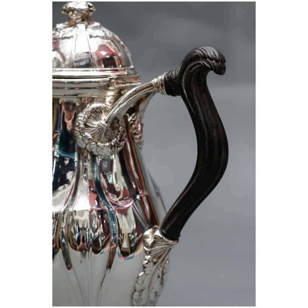 LELIÈVRE (EUGÈNE-ALFRED) – TIFFANY STERLING SILVER COFFEE POT CIRCA 1880 ART NOUVEAU 10