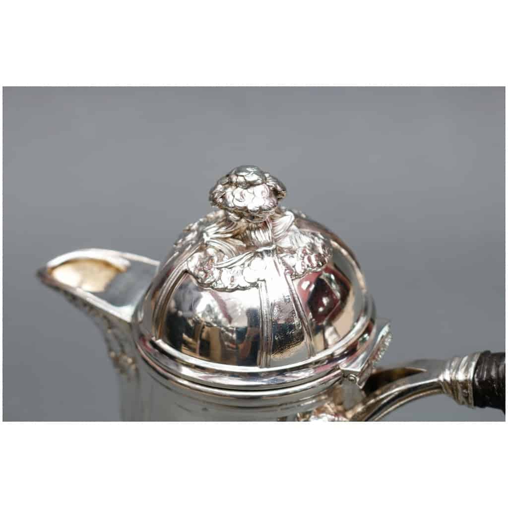 LELIÈVRE (EUGÈNE-ALFRED) – TIFFANY STERLING SILVER COFFEE POT CIRCA 1880 ART NOUVEAU 11