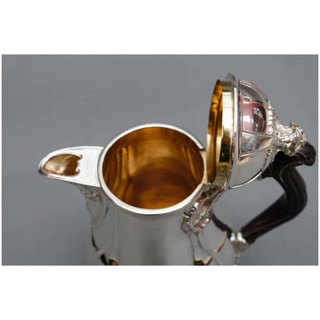 LELIÈVRE (EUGÈNE-ALFRED) – CAFETIÈRE EN ARGENT MASSIF TIFFANY CIRCA 1880 ART NOUVEAU 13