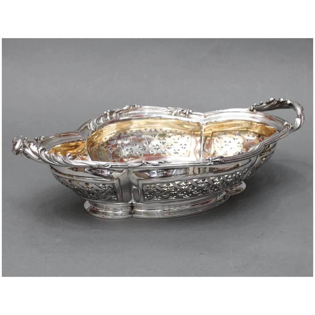 CARDEILHAC – STERLING SILVER FRUIT BASKET XIXTH 4