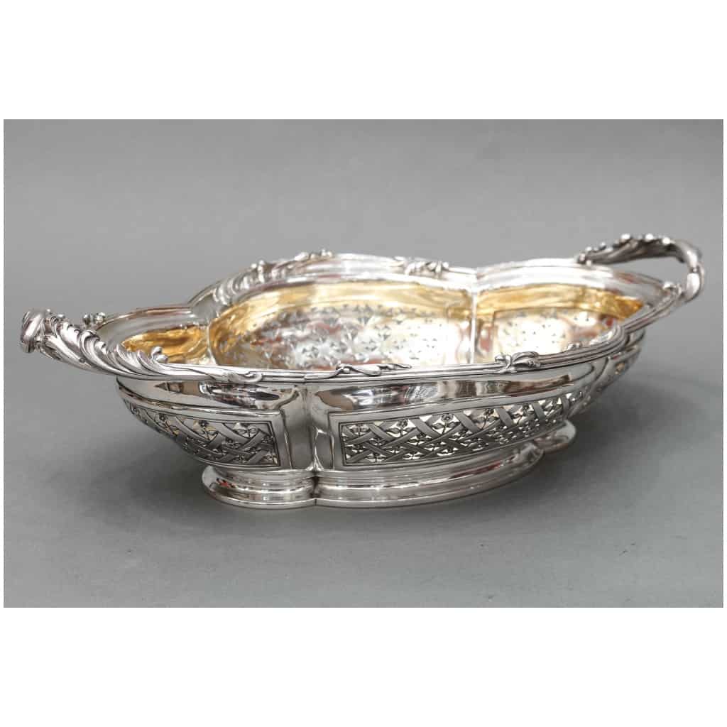 CARDEILHAC – STERLING SILVER FRUIT BASKET XIXTH 5