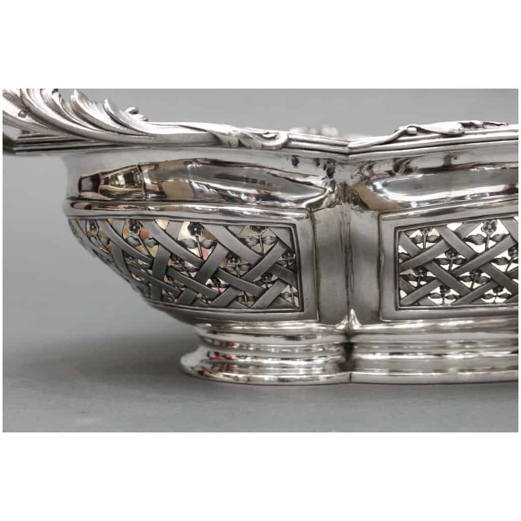 CARDEILHAC – STERLING SILVER FRUIT BASKET XIXTH 6