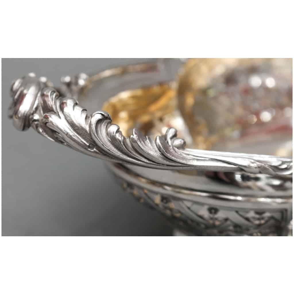 CARDEILHAC – STERLING SILVER FRUIT BASKET XIXTH 7