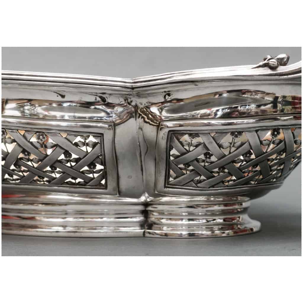 CARDEILHAC – STERLING SILVER FRUIT BASKET XIXTH 12