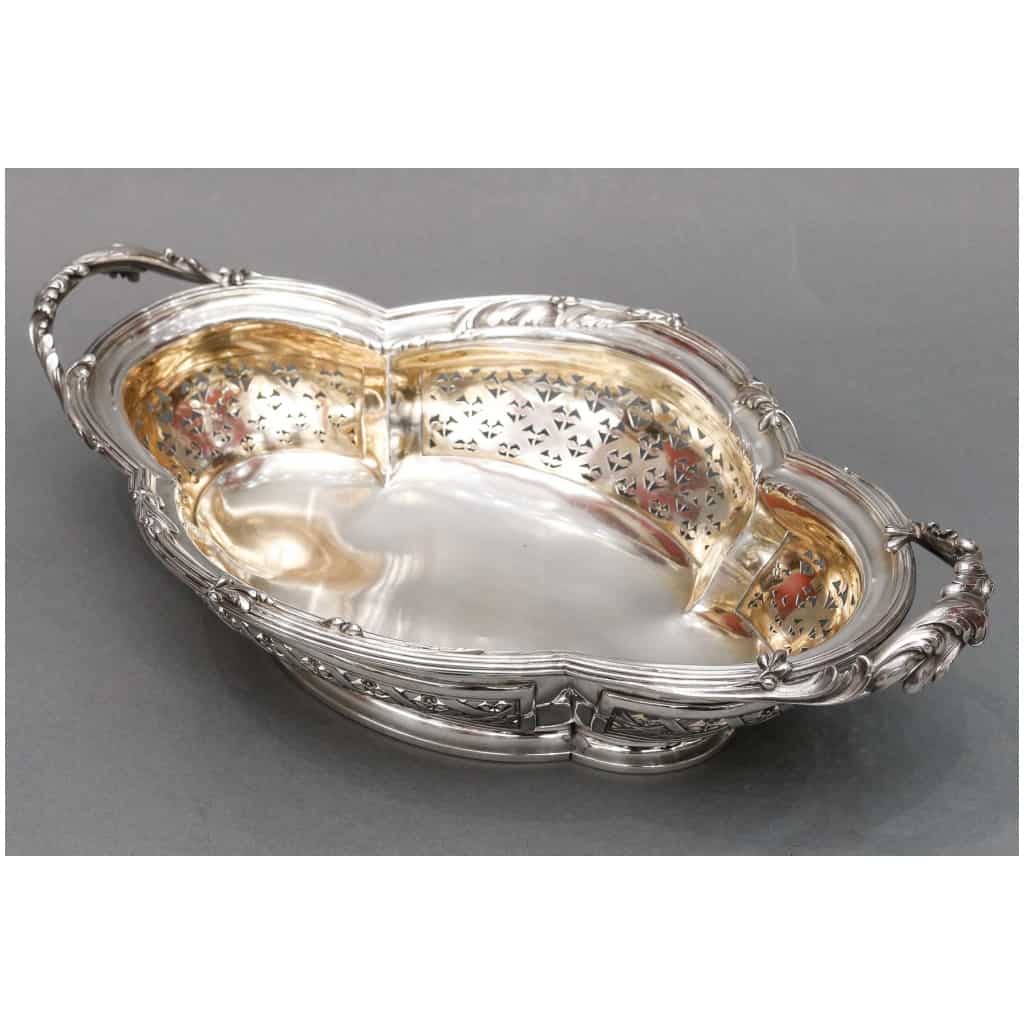 CARDEILHAC – STERLING SILVER FRUIT BASKET XIXTH 13