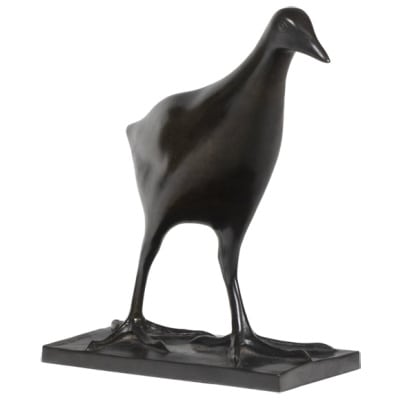 François Pompon. « Poule d’eau », bronze, tirage de 2006. 3