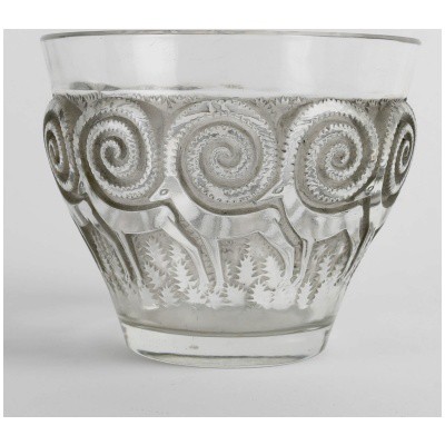 1933 René Lalique – Rennes Vase White Glass Patinated Gray 3