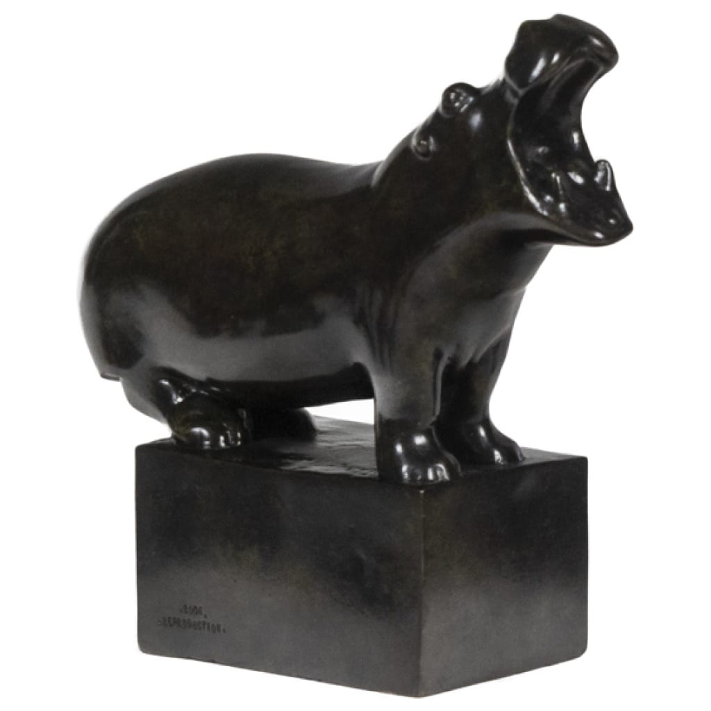 François Pompon. “Hippopotamus”, bronze, 2006 print. 3