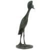 François Pompon. « Grue Couronnée en marche », bronze, tirage de 2006. 15