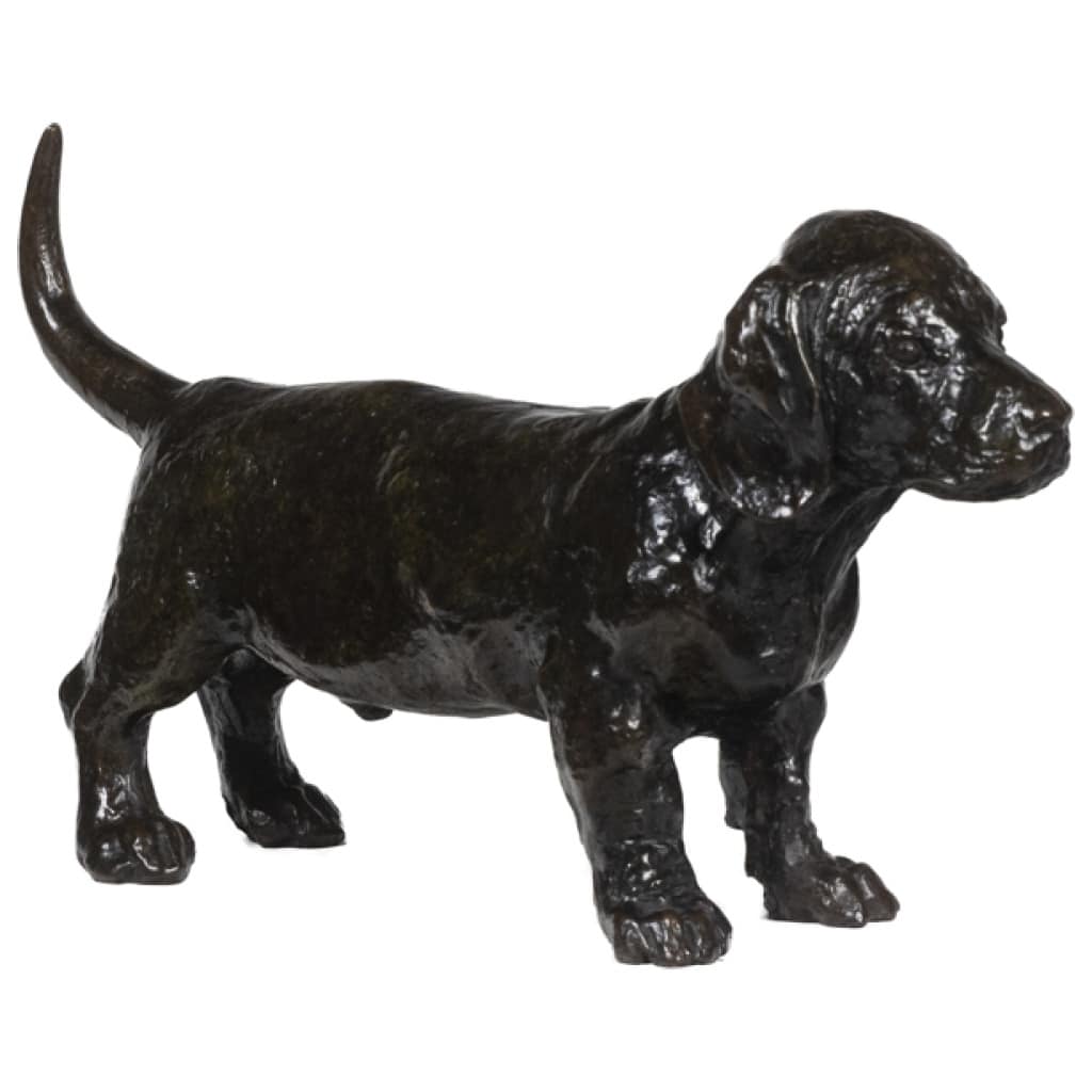 François Pompon. “Dog basset TOC”, bronze, 2006 print. 3